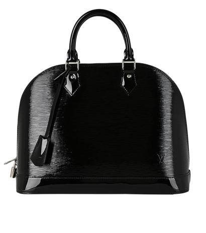 Alma MM, £595, Handbags, Black, Leather, Front view